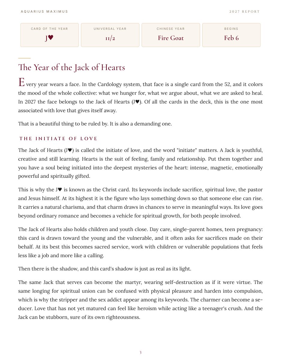 The Year of the Jack of Hearts
